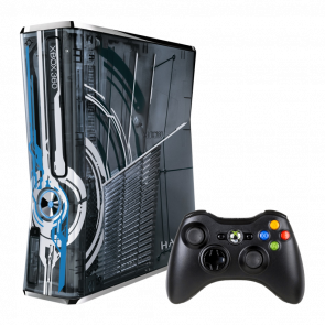 Консоль Microsoft Xbox 360 Slim Halo Edition Freeboot 250GB + 5 Встроенных Игр Б/У Хороший - Retromagaz