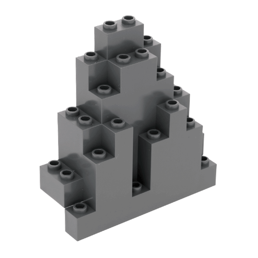 Скала Lego Панель Triangular 3 x 8 x 7 6083 4216709 Dark Bluish Grey Б/У - Retromagaz