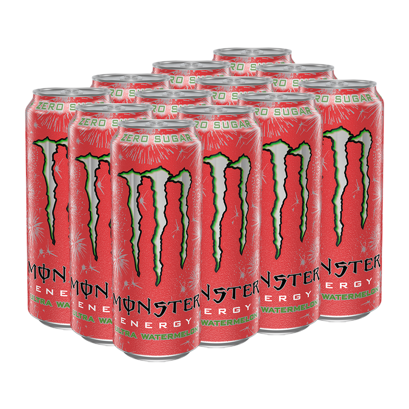 Набор Напиток Энергетический 12шт Monster Energy Watermelon 500ml - Retromagaz