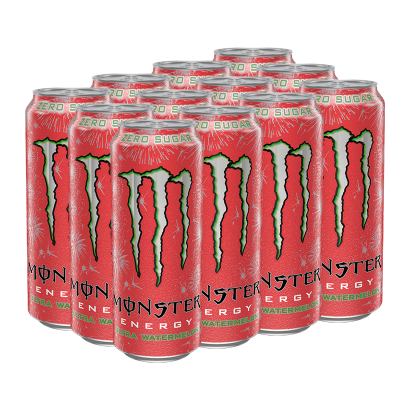 Набор Напиток Энергетический 12шт Monster Energy Watermelon 500ml - Retromagaz