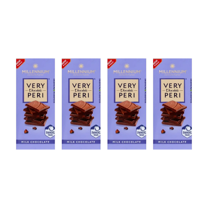 Набір Шоколад Молочний 4шт Millenium Very Peri Молочний 85g - Retromagaz