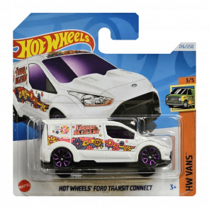 Машинка Базовая Hot Wheels Ford Transit Connect Treasure Hunts Vans 1:64 HTF26 White