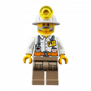 Фігурка Lego Construction 973pb2990 Miner Foreman City cty0876 Б/У - Retromagaz