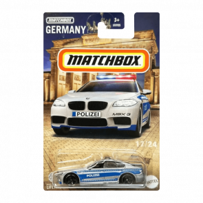 Тематична Машинка Matchbox BMW M5 Police Germany 1:64 HVV05/HVV38 Silver