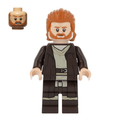 Фігурка Lego Джедай Obi-Wan Kenobi Dark Brown Robe Star Wars sw1227 Б/У - Retromagaz