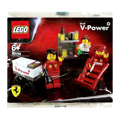 Набор Lego Ferrari F1 Shell V-Power Pit Crew Set Racers 30196 Новый - Retromagaz