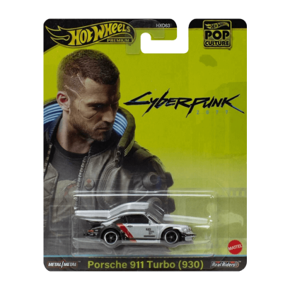 Машинка Premium Hot Wheels Cyberpunk 2077 Porsche 911 Turbo (930) Pop Culture 1:64 HXD95 Grey - Retromagaz