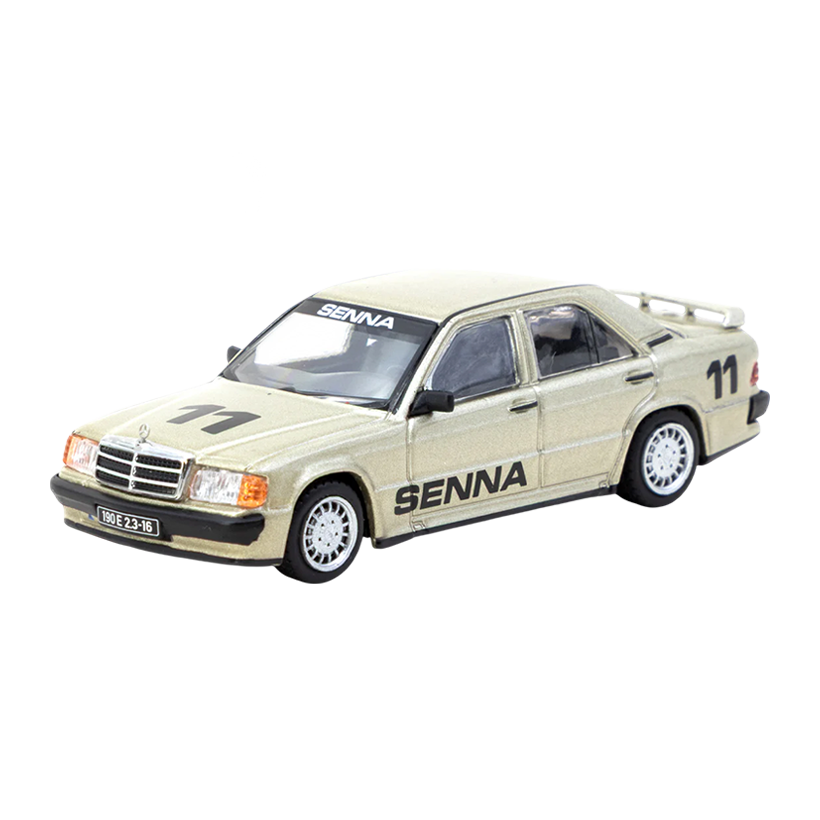 Машинка Premium Tarmac Works Mercedes-Benz 190 E 2.3-16 Race of Champion 1984 #11 GLOBAL64 1:64 T64G-047-84R0C11 Grey - Retromagaz