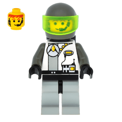 Фигурка Lego Dark Gray Helmet and Radio Torso Space Exploriens sp008 Б/У - Retromagaz