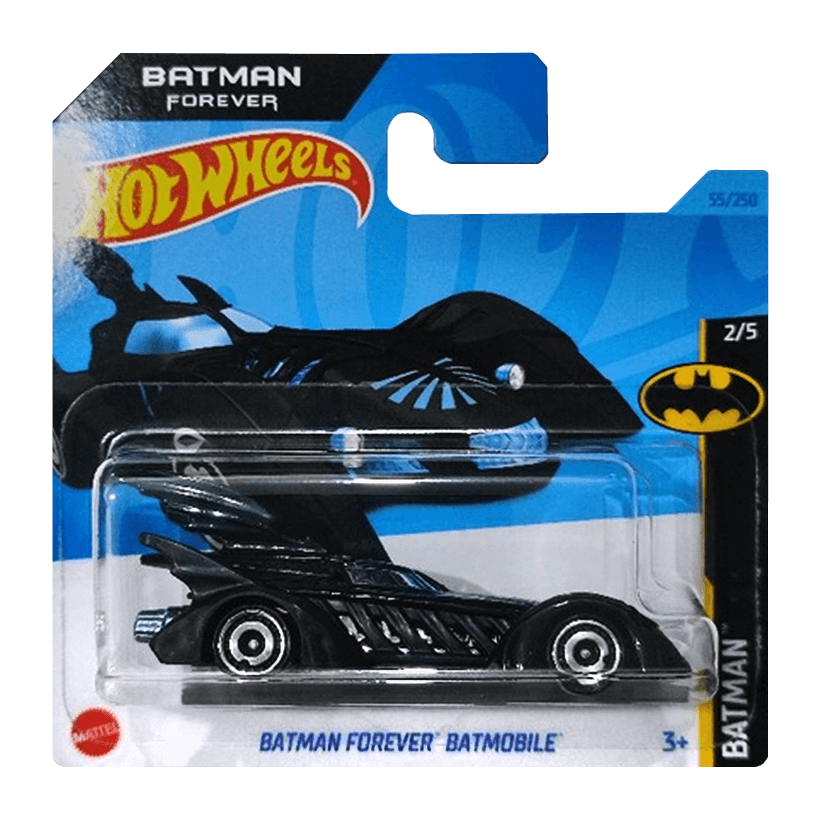Машинка Базовая Hot Wheels Batman Forever Batmobile Batman 1:64 HKG38 Black - Retromagaz