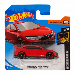 Машинка Базовая Hot Wheels 2018 Honda Civic Type R Nightburnerz 1:64 FYB72 Red