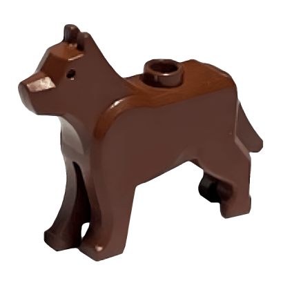 Фигурка Lego Земля Dog Wolf Animals 48812 4261047 Reddish Brown Б/У - Retromagaz