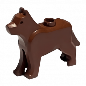 Фигурка Lego Земля Dog Wolf Animals 48812 4261047 Reddish Brown Б/У