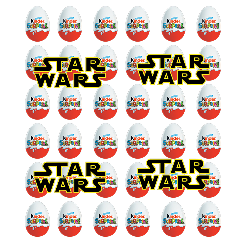 Набір Шоколадне Яйце 36шт Kinder Surprise Star Wars Зоряні Війни 20g - Retromagaz