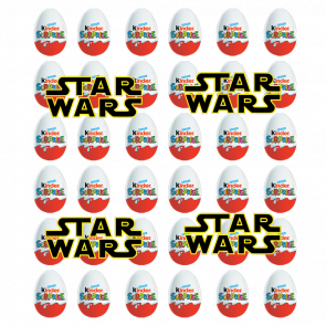 Набор Шоколадное Яйцо 36шт Kinder Star Wars Звездные Войны 20g - Retromagaz