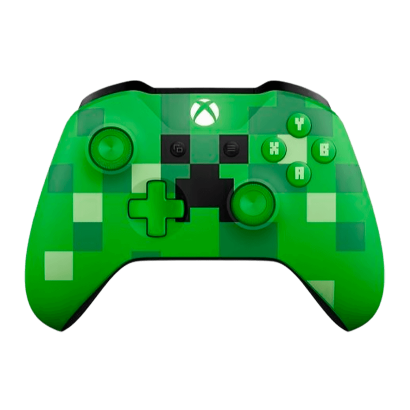 Геймпад Беспроводной Microsoft Xbox One Minecraft Limited Edition Version 2 Green Б/У - Retromagaz