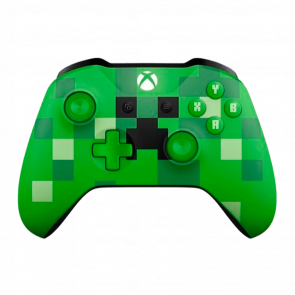 Геймпад Бездротовий Microsoft Xbox One Minecraft Limited Edition Version 2 Green Б/У - Retromagaz