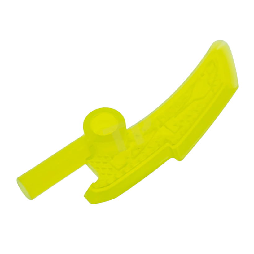 Оружие 2шт Lego Топор Blade with Bar Ninjago Jade Blade 18950 6154326 Trans-Neon Green Б/У - Retromagaz