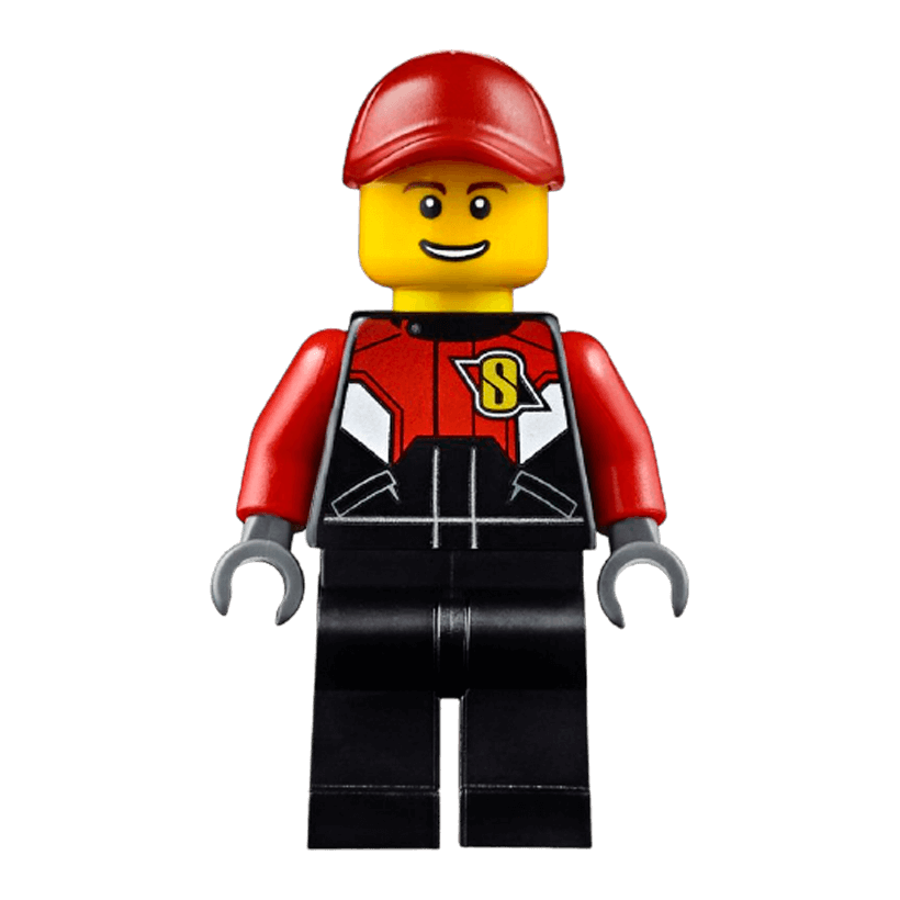 Фигурка Lego City Race 973pb2014 Bike Driver 1 rac057 Б/У Нормальный - Retromagaz