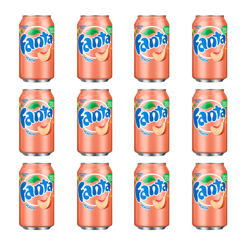 Набір Напій Fanta 12шт Peach 355ml - Retromagaz