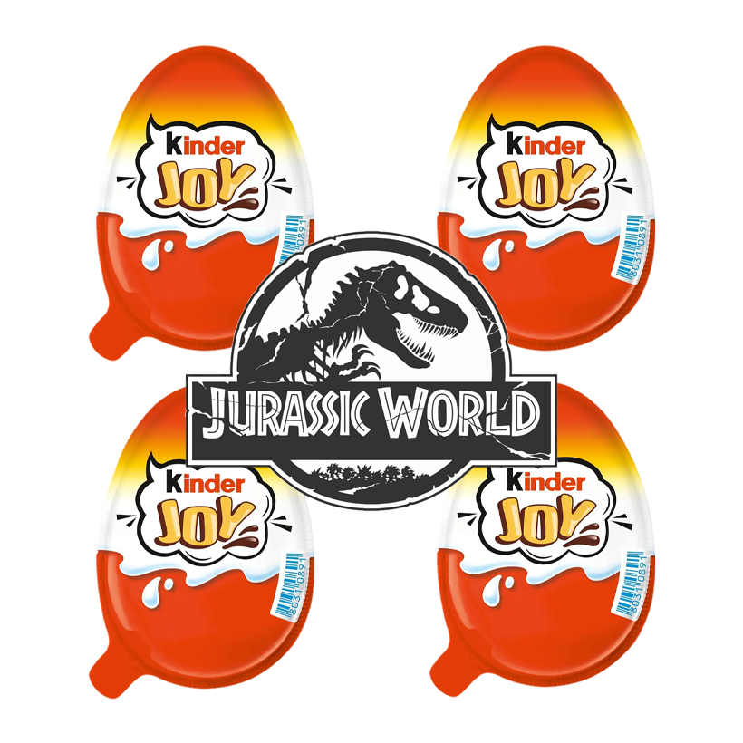 Набір Шоколадне Яйце 4шт Kinder Joy Funko Jurassic World 20g - Retromagaz
