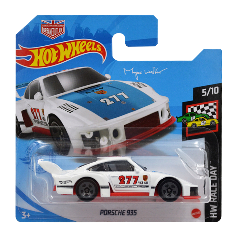Машинка Базова Hot Wheels Porsche Magnus Walker Urban Outlaw Porsche 935 Race Day 1:64 GTB65 White - Retromagaz