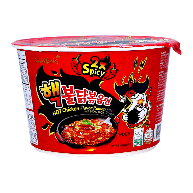 Лапша Samyang Buldak Hot Chicken Flavor Ramen 2x Spicy в Миске Острая 105g - Retromagaz