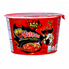 Лапша Samyang Buldak Hot Chicken Flavor Ramen 2x Spicy в Миске Острая 105g