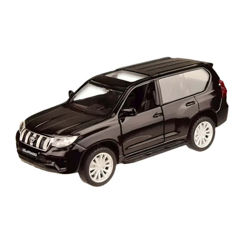 Машинка Автопром Toyota Land Cruiser Prado 1:43 Black - Retromagaz