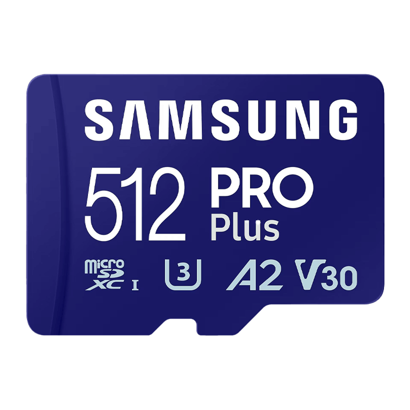 Карта Пам'яті Samsung Pro Plus UHS-I U3 V30 A2 + SD Adapter 512GB - Retromagaz