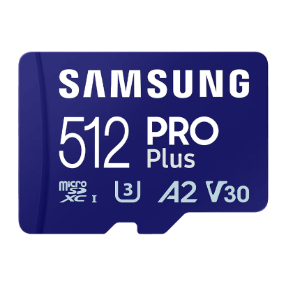 Карта Пам'яті Samsung Pro Plus UHS-I U3 V30 A2 + SD Adapter(MB-MD512SA) 512GB - Retromagaz