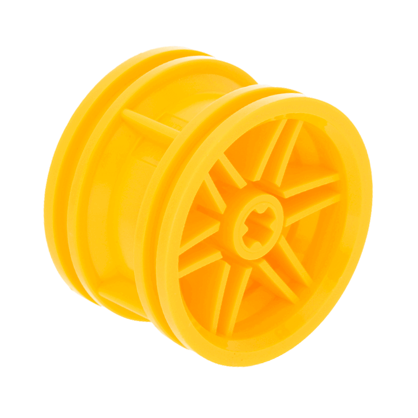 Колесо Lego Диск 30.4mm D. x 20mm No Pin Holes and Reinforced Rim 56145 4490139 6286380 Yellow 10шт Б/У - Retromagaz