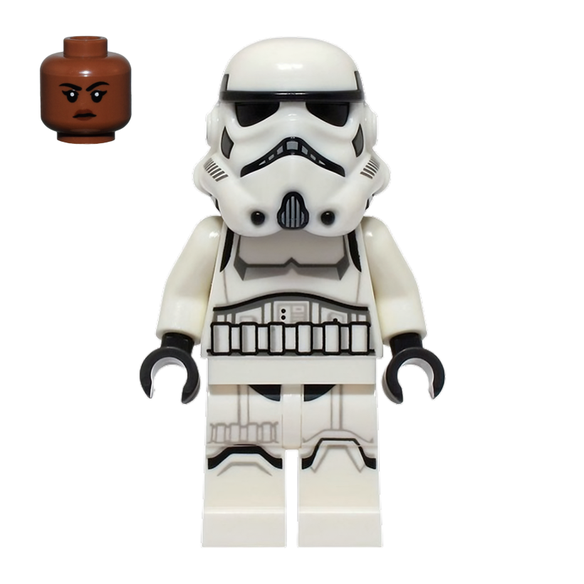Фігурка Lego Імперія Imperial Stormtrooper Female Medium Brown Head Star Wars sw1326 75387 Б/У - Retromagaz