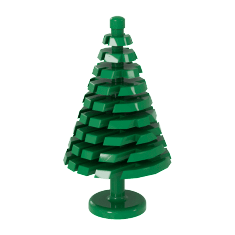 Рослина Lego Дерево Pine Large 4 x 4 x 6 2/3 3471 52211 347128 6248463 Green Б/У - Retromagaz