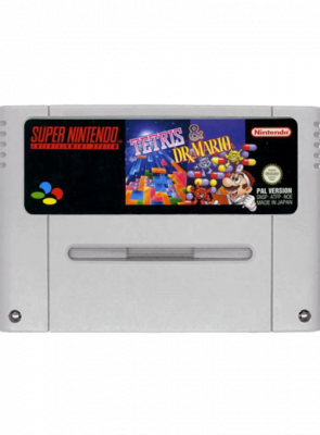 Гра Nintendo SNES Tetris & Dr. Mario Europe Англійська Версія Тільки Картридж Б/У Гра Nintendo SNES Tetris & Dr. Mario Europe Англійська Версія Тільки Картридж Б/У - Retromagaz