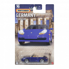 Тематическая Машинка Matchbox Porsche 911 Carrera Cabriolet Germany 1:64 GWL49/HPC63 Blue