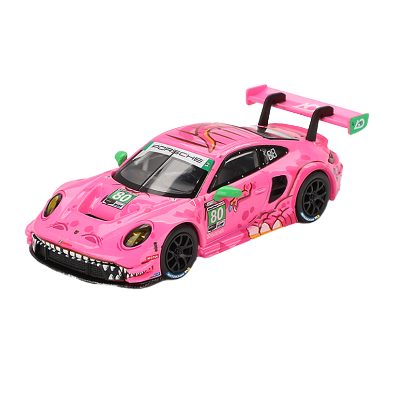 Машинка Premium MINI GT Porsche Porsche 911 GT3 R #80 AO Racing 2023 IMSA VIRginia Roxy 1:64 MGT00872-BL Pink - Retromagaz