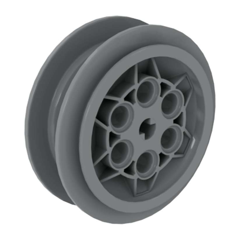 Колесо Lego Диск Extended Axle Stem 43.2mm D. x 18mm 32020 4496707 Light Bluish Grey Б/У - Retromagaz