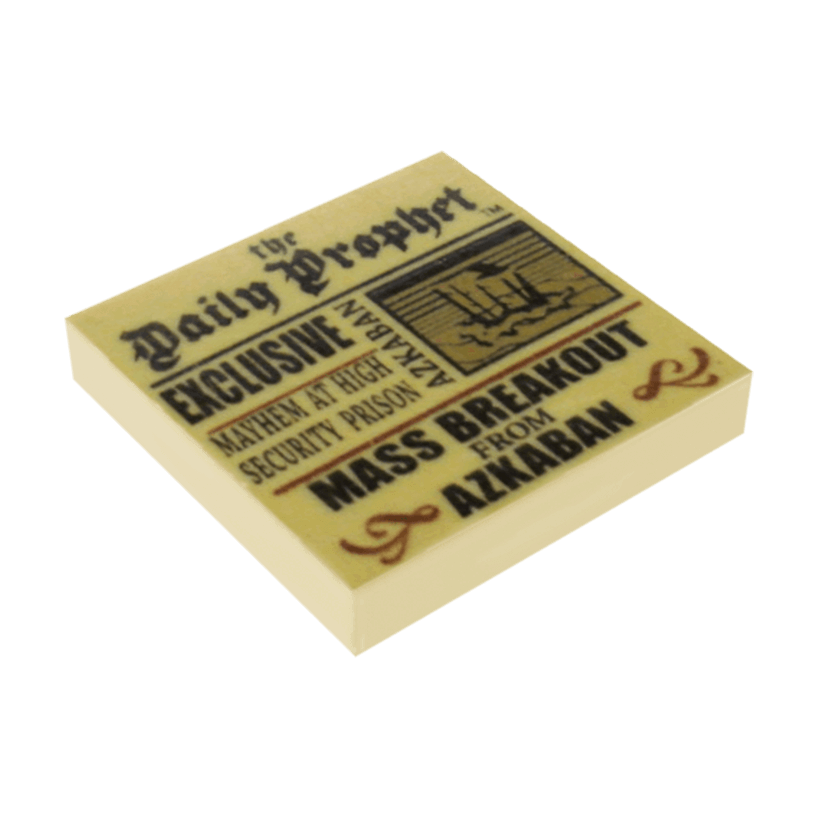 Плитка Lego Декоративная Groove with Newspaper 'the Daily Prophet - EXCLUSIVE MAYHEM' 2 x 2 3068bpb1294 Tan Б/У - Retromagaz