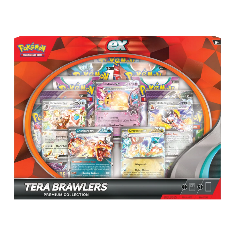 Картки Коллекционная Игра Pokemon Tera Brawlers - Premium Collection - Retromagaz