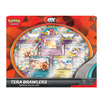 Картки Коллекционные Игра Pokemon Tera Brawlers - Premium Collection - Retromagaz