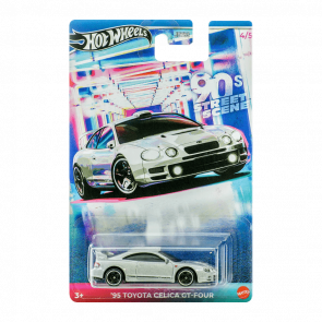 Тематична Машинка Hot Wheels '95 Toyota Celica GT-Four '90s Street Scene 1:64 JCB60 Silver - Retromagaz