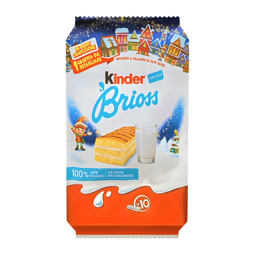 Бисквит Kinder Brioss Latte (10 Бисквитов) 280g - Retromagaz