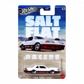 Тематическая Машинка Hot Wheels 1988 Ford T-Bird Salt Flat Racers 1:64 JBY85 White