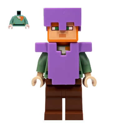 Фигурка Lego Minecraft Alex Medium Lavender Helmet And Armor Games min055 Б/У - Retromagaz