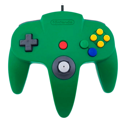 Геймпад Проводной Nintendo N64 NUS-005 Green 1.8m Б/У - Retromagaz