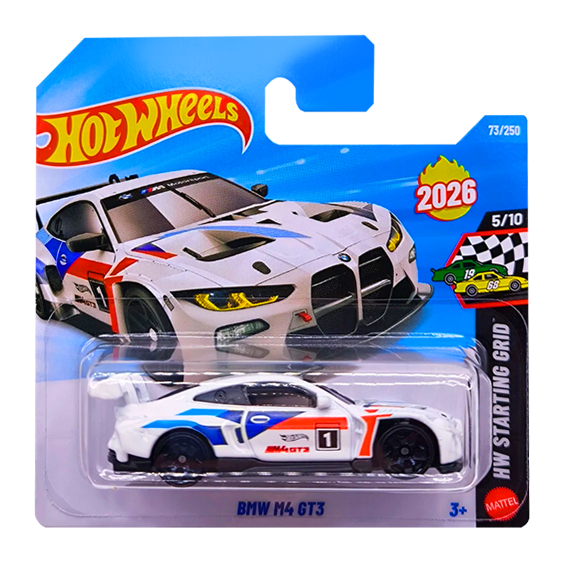 Машинка Базовая Hot Wheels BMW M4 GT3 HW Starting Grid 1:64 JNG69 White - Retromagaz