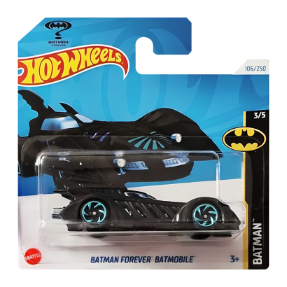 Машинка Базовая Hot Wheels Batman Forever Batmobile Treasure Hunts Batman 1:64 HTF19 Black - Retromagaz