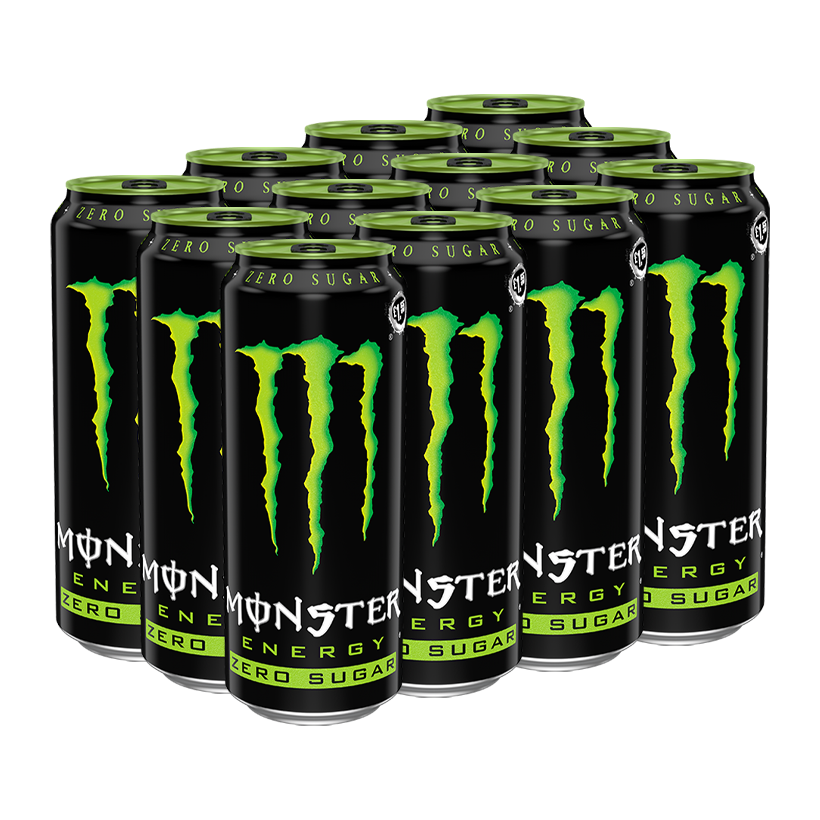 Набір Напій Енергетичний 12шт Monster Energy Classic Zero Sugar 500ml - Retromagaz