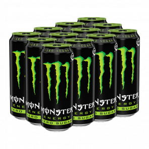 Набор Напиток Энергетический 12шт Monster Energy Classic Zero Sugar 500ml Набор Напиток Энергетический 12шт Monster Energy Classic Zero Sugar 500ml - Retromagaz